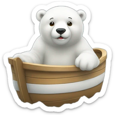 ours polaire sur la banquise sticker