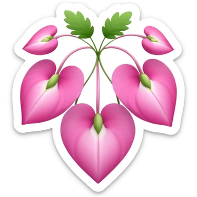 Dicentra flower sticker