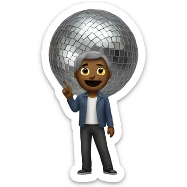 a man in the form of a disco ball



 sticker