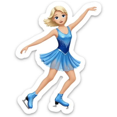 ice skating dress sticker