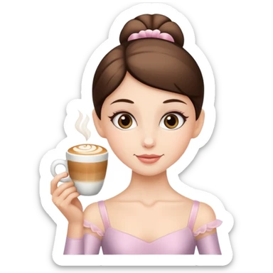 Make I move your ballerina cappuccino sticker