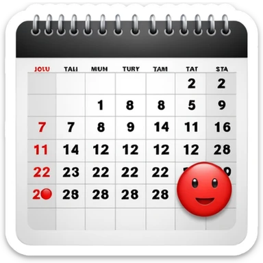 calendario en lunes sticker