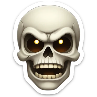 Skull Angry  sticker