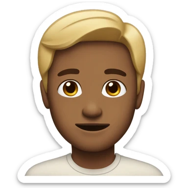 I need one with just the face and the skin tone a little lighter sticker