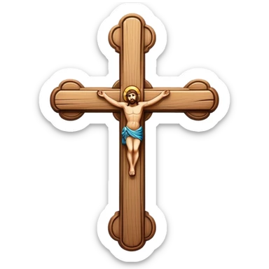 a cross  sticker