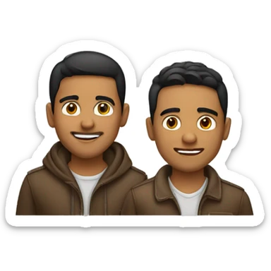 2 Hispanic brothers sticker