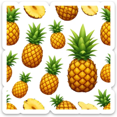 Trozos de piña sticker