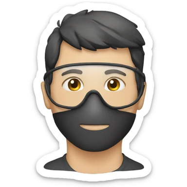 Face mask skivare9 sticker