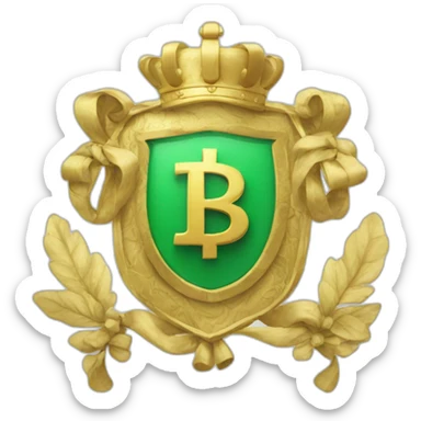 money-sign-coat-of-arms sticker