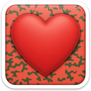 Heart camuflage sticker