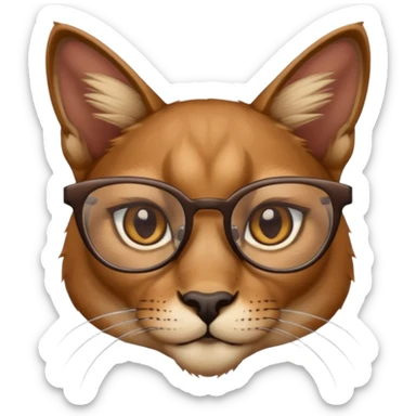 Caracal glasses  w sticker