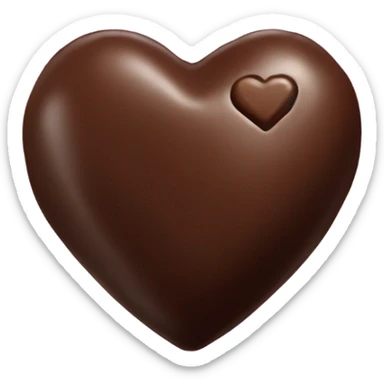 one heart shaped chocolate truffle sticker