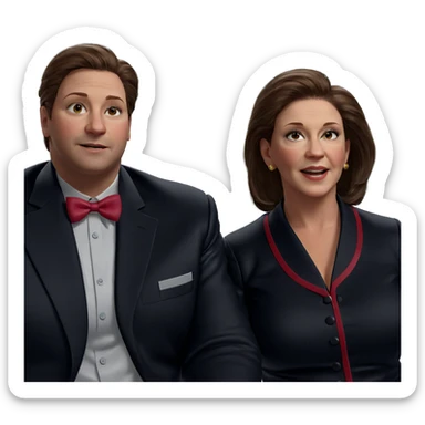 formal portrait of a girl sticker