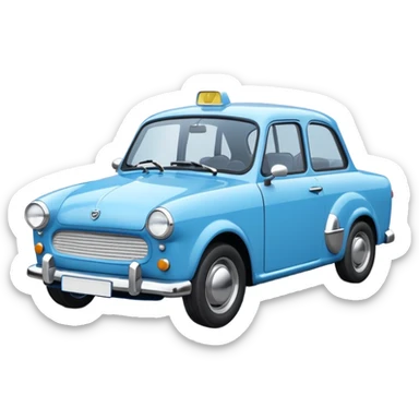 Trabant 601 blau sticker