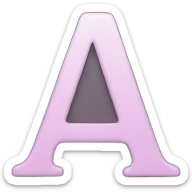 Letter A and S sticker