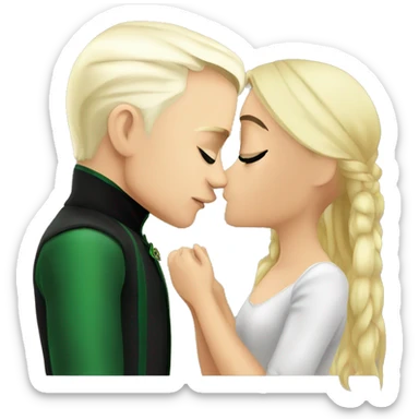 Draco Malfoy with kissing  girl sticker