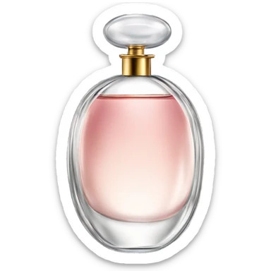 Luxury perfume bottle oval sticker