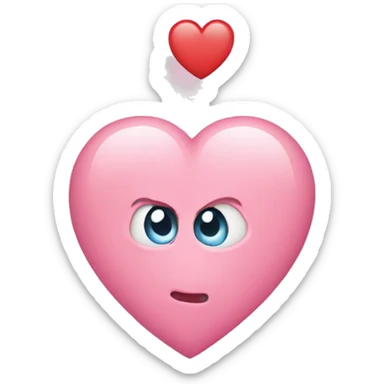 Corazón color rosado pastel  sticker