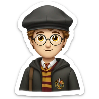 Harry Potter avec un beret basque sticker