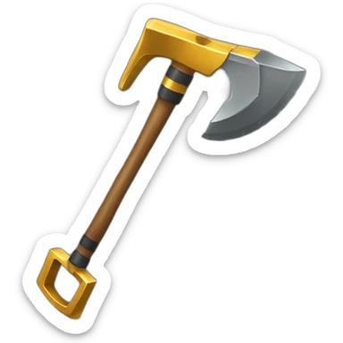  a pickaxe gold mining equipment sticker