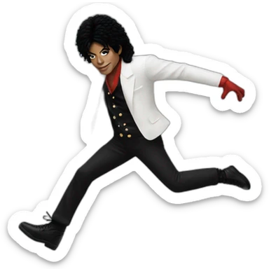 michael jackson doing thriller sticker