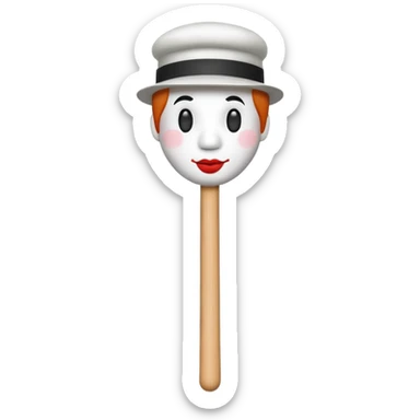 mime stick sticker