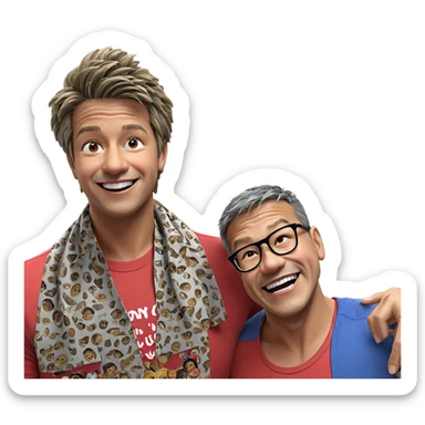 joyful moments with friends sticker