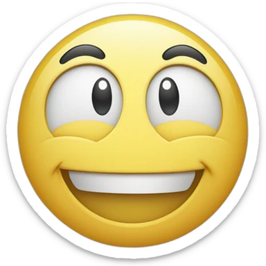 happy smiley standing and smiling sticker