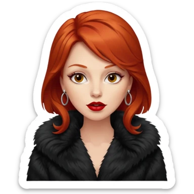 redhead mob wife sticker