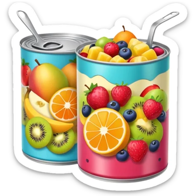 fruit salad in a can sticker