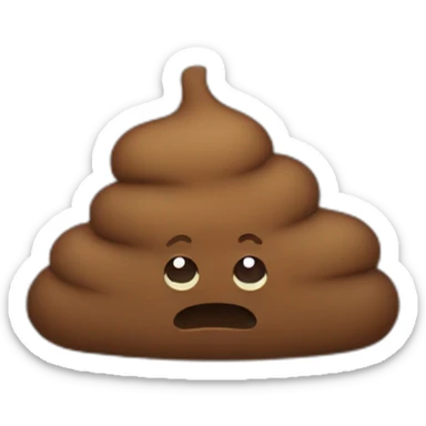 Poop pooping poop sticker