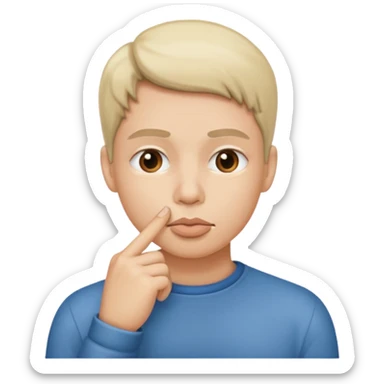 😱😡👿Kuchh Aisa Hi image Rahe Jo Apne Munh per ungali Rakhe Hue silent Rahe Uske Jaisa bahut image bnao sticker