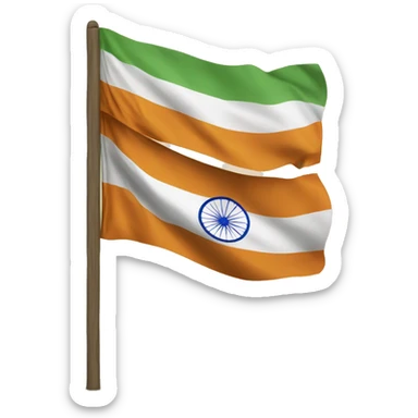 Make a Indian flag being proud sticker