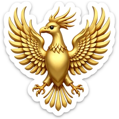 phoenix crest/brosch sticker