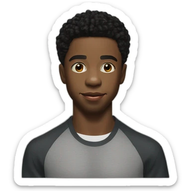 Young Chadwick Boseman sticker