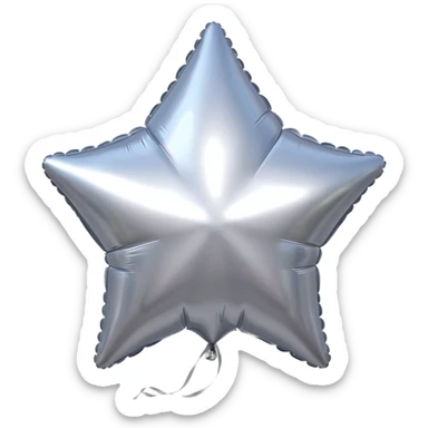 Silver Star balloons sticker