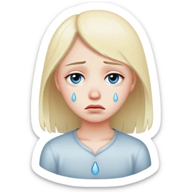 Very sad sticker