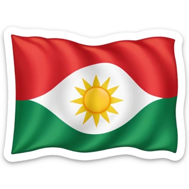 Kurdistan flag sticker