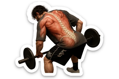 lascia questa immagine identica ma aggiungi fasci muscolari e spina dorsale sulla sua schiena, iperealistico 4k sticker