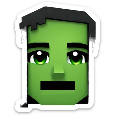minecraft creeper hawk tuah rizz  sticker