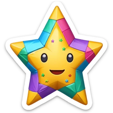 Piñatas de estrella sticker