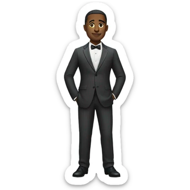 Rich husband wearing a suit full body sticker