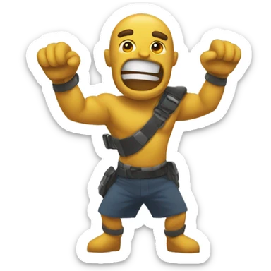 Ladrón robando sticker