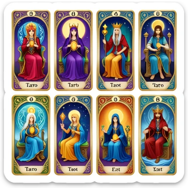  tarot cards sticker