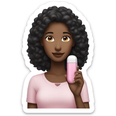 girl pink iqos sticker