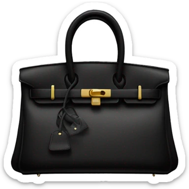Black birkin bag sticker