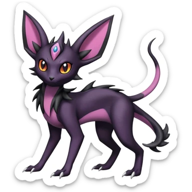 Salandit-Noivern-Umbreon-Espeon-Hybrid (Full body) sticker