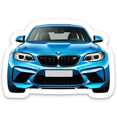 bmw m2 G87 blue sticker