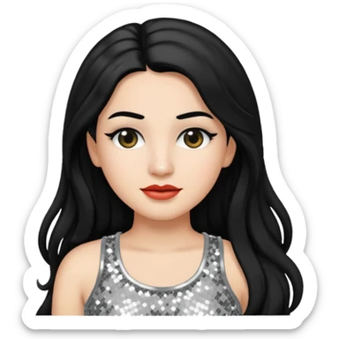 Rosalía nun emoji based on the album cover of LUX sticker