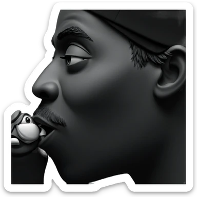 monochrome portrait of a boy sticker